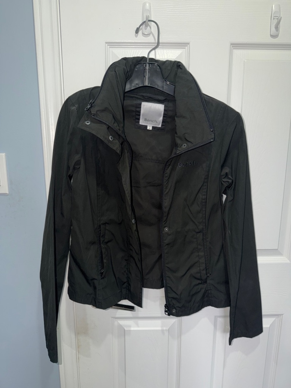 Bench Women’s Black Utility Jacket with Zip Front